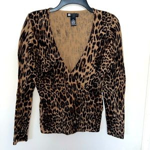 Carole Little animal print sweater